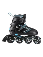 NILS EXTREME NH11912 A 2V1 BRUSLE ČERNÁ/MODRÁ VELIKOST S (31-34) S VYMĚNITELNÝMI HOKEJOVÝMI BRUSLEMI