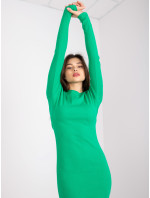 Zelené žebrované midi šaty od Rosity