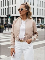 Dámská kožená bunda bomber SANTOL TY4339 béžová - FashionStreet Dámská kožená bunda bomber SANTOL TY4339 béžová - FashionStreet