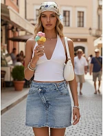 Dámská modrá sukně-šortky FashionStreet SY0530