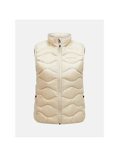 Dámská vesta Peak Performance W Helium Down Vest, barva: béžová