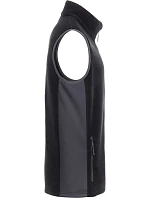 Daiber JN 856 Pánská pracovní fleecová vesta - Strong 02.0856 black/carbon