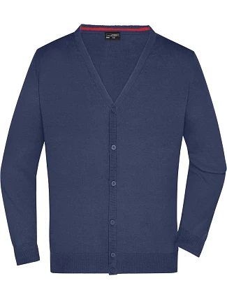 Daiber JN 661 Pánský pletený cardigan s výstřihem do V 02.0661 navy Daiber JN 661 Pánský pletený cardigan s výstřihem do V 02.0661 navy