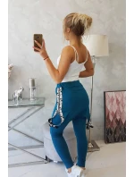 Kalhoty/oblek s nápisem selfie marine