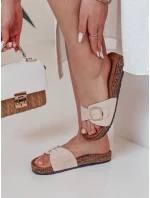 Dámské korkové žabky KORKISTI beige FashionStreet ZY0915