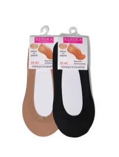 Dámské ponožky baleríny Rebeka 0708 silikon