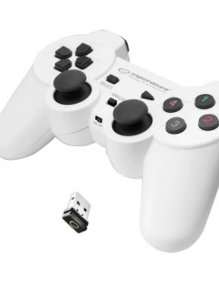 Bezdrátový gamepad Esperanza GLADIATOR EGG108W (PC, PS3; barva bílá)