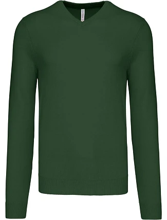Kariban K 965 Pánský svetr s výstřihem do V 20.K965 forest green Kariban K 965 Pánský svetr s výstřihem do V 20.K965 forest green