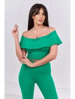 Sada s volánkem zelená