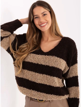 Jumper MI SW WK3031.22 tmavě hnědý