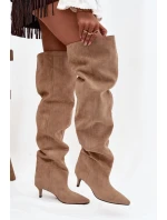 Kozačky na podpatku  model 219136 Step in style