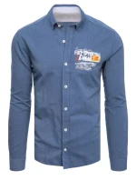 Pánská indigová košile FashionStreet DX2282