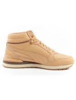 Puma ST Runner v4 Mid sportovní obuv pánské kotníkové tenisky hnědé barvy