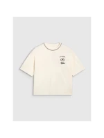 Dámské tričko oversize s potiskem 4F 4FRSS25TTSHF2979-11S