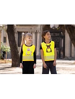 Korntex FUN Dětská bezpečnostní vesta 76.FUNY hi vis yellow/elephant Korntex FUN Dětská bezpečnostní vesta 76.FUNY hi vis yellow/elephant