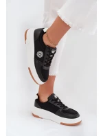 Dámské Tenisky Na Platformě Big Star RR274573 HI-POLY SYSTEM Černé