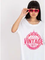 Tričko DHJ TS 6862.24X bílá a růžová