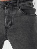 Pánské tmavě šedé džínové kalhoty FashionStreet UX4240