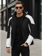 Pánská zimní bunda s kapucí černá FashionStreet TX5123