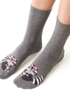 Kvalitní ponožky Mýval 099  šedé