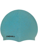 Silikonová plavecká čepice Crowell Recycling Pearl ve světle modré barvě.6