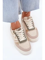 Dámské Tenisky Na Platformě Leopardí Béžové Kelsia