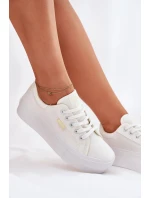 Dámské trampky na platformě Lee Cooper – bílé