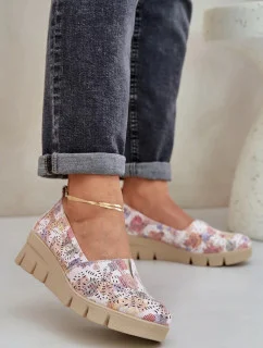 Dámské polobotky RMR23109D-7 Béžová mix - Jezzi