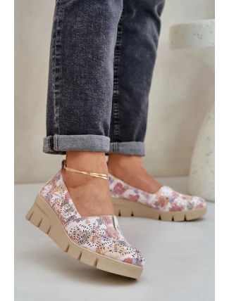 Dámské polobotky RMR23109D-7 Béžová mix - Jezzi