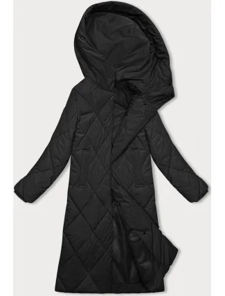 Černá dlouhá dámská zimní bunda s kapucí J.Style (5M3173-392) Černá dlouhá dámská zimní bunda s kapucí J.Style (5M3173-392)