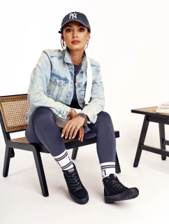 Dámské Vysoké Tenisky Na Velké Podrážce BIG STAR FF274244 černé