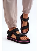 Dámské sandály na platformě Lee Cooper LCW-24-05-2751L Černé