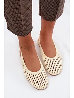 Dámské sandály Pletené Žluté Selviora