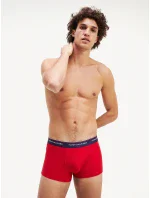 Boxerky 3pcs 1U87903841-020 červenomodrá - Tommy Hilfiger
