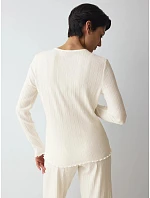 Versatile Rib Cardigan LSL - Silk White - TRIUMPH Silk White - TRIUMPH Versatile Rib Cardigan LSL - Silk White - TRIUMPH Silk White - TRIUMPH