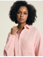 Henderson Dámské pyžamo 44493 Eleni délka/r S-3XL Muslin pruhovaný