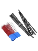 Badmintonové/volejbalové/tenisové sloupky nastavitelné 3v1 + kryt ENERO Badmintonové/volejbalové/tenisové sloupky nastavitelné 3v1 + kryt ENERO