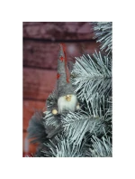 PŘÍVĚSEK S CETKOU SKŘÍTEK ŠEDÝ 11CM