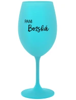 PANI BOŽSKÁ - tyrkysový pohár na víno 350 ml