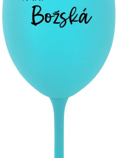 PANI BOŽSKÁ - tyrkysový pohár na víno 350 ml