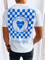Pánské bílé tričko s potiskem FashionStreet RX5193