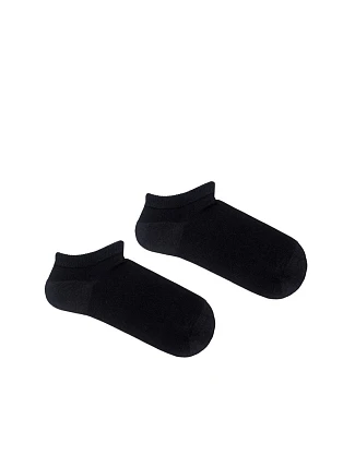 Dětské Mládežnické Ploché Kotníkové Ponožky Černé