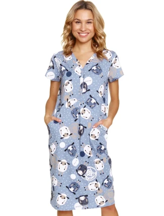 Dámská těhotenská košile 5271 blue - Doctornap Dámská těhotenská košile 5271 blue - Doctornap