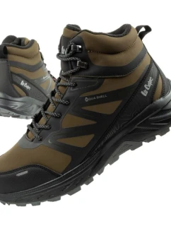 Lee Cooper pánské zimní trekové boty zateplené nepromokavé zelené