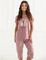 Pyžamo DU PI FP 300.94 tmavě růžové