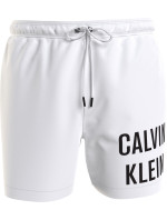 Pánské plavky Medium Drawstring Swim Shorts Intense Power KM0KM00739YCD bílá - Calvin Klein