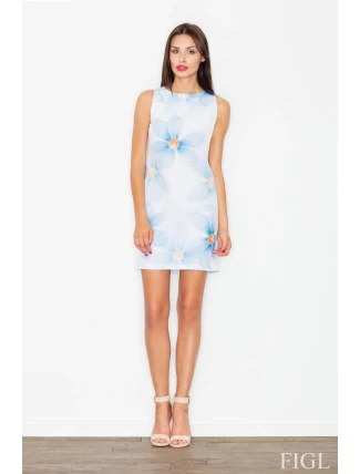 Dámské šaty M498 modro bílé - Figl Dámské šaty M498 modro bílé - Figl