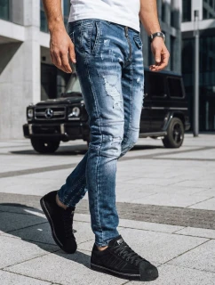 Pánské tmavě modré džínové kalhoty FashionStreet UX3828