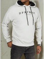 Pánská šedá mikina s potiskem FashionStreet BX5679 Pánská šedá mikina s potiskem FashionStreet BX5679