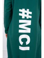 Zelená bunda s potiskem